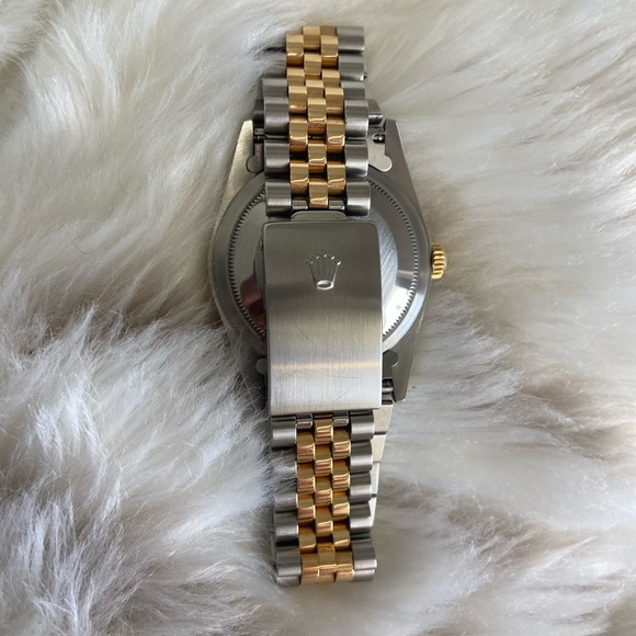 Rolex Men's Watch Datejust Oyster Perpetual Automatic 36mm Gold Dial YR 2000 - Picture 6 of 12